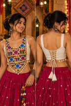 Aarika - Women Navratri Embroidered Designer Blouse