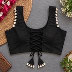 Aarika - Women Navratri Embroidered Designer Blouse