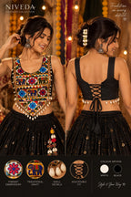 Aarika - Women Navratri Embroidered Designer Blouse